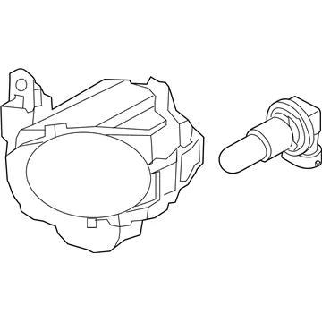 One Day Deal Genuine Kia 922022K510Front Fog Lamp Assembly, Right