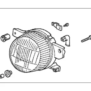Genuine Honda 33901-SR2-A01Foglight Unit, Passenger Side Latest