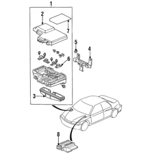Modern Genuine Honda 38250-SV5-A01Box Assembly, Relay