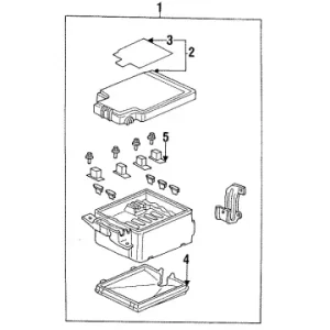 Worldwide Shipping Genuine Honda 38250-SR2-A11Box Assembly, Main Fuse