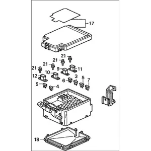 Original Genuine Honda 38250-SR3-A01Box Assembly, Main Fuse