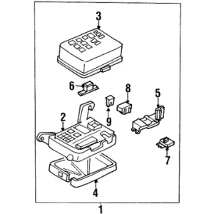 Best Price Genuine Honda 8-97104-121-0Box Assembly, Fuse