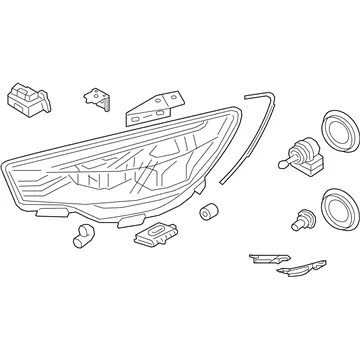 Popular Genuine Kia 921013T420Driver Side Headlight Assembly