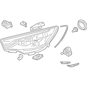 Secure Checkout Genuine Kia 921023T520Passenger Side Headlight Assembly