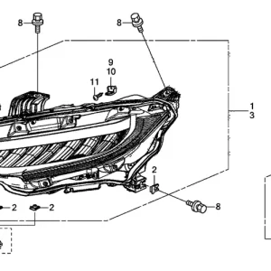 Genuine Honda 33150-TBA-A22Headlight Assembly, Driver Side Buy Today