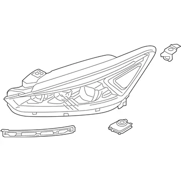 Bulk Order Genuine Kia 92101F6230Driver Side Headlight Assembly