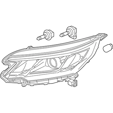 Authentic Genuine Honda 33150-T1W-A11Light Assembly L Head