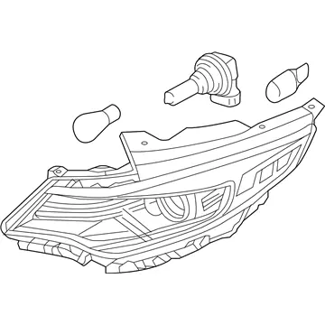 Instant Buy Genuine Kia 92101A8310Driver Side Headlight Assembly