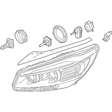 Genuine Kia 92101C6310Driver Side Headlight Assembly Clearance